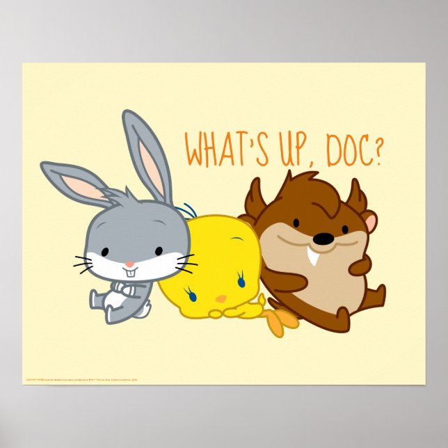 Poster Chibi BUGS BUNNY™, TWEETY™ & TAZ™ (Devant)