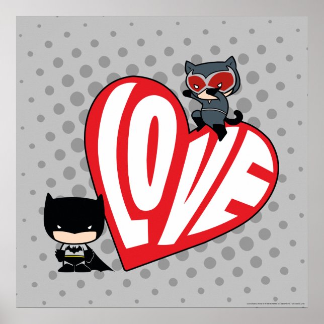 Poster Chibi Catwoman rebondit sur Batman 2 (Devant)