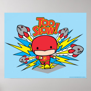 Poster Chibi Flash Outrunning Rockets