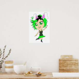 Poster chibi lapine