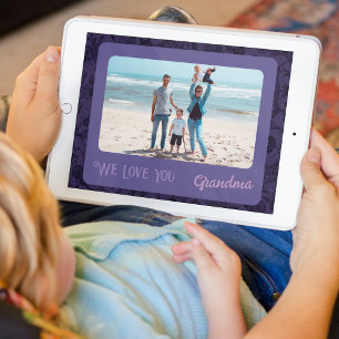 Poster Chic Photo Personnalisée Texte Grandma Cadeau Viol