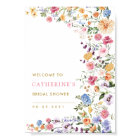 Chic Spring Garden Floral Fête des mariées Bienven