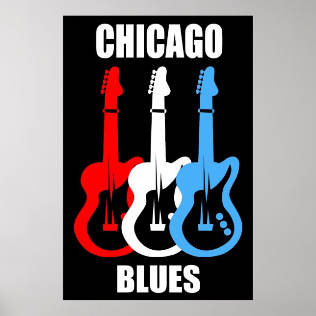 Poster Chicago Blues (Devant)