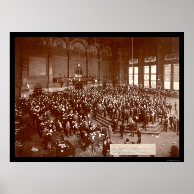 Poster Chicago Board of Trade Photo 1900 (Devant)