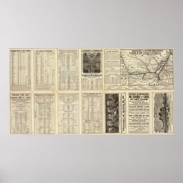 Poster Chicago et Alton Railroad 2 (Devant)