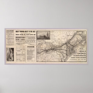 Poster Chicago et Grand Trunk Railway