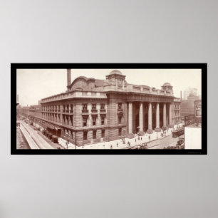 Poster Chicago, IL Railroad Photo 1912