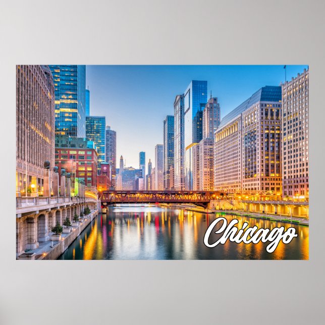 Poster Chicago, Illinois, États-Unis (Devant)