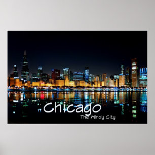 POSTER CHICAGO - LA VILLE DES VENTS