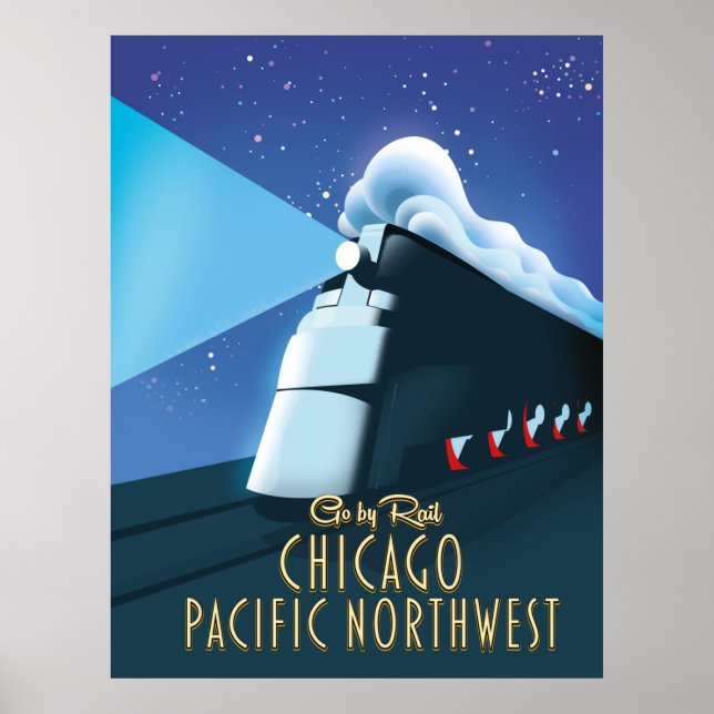 Poster Chicago Pacifique Nord-Ouest (Devant)