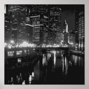 Poster chicago river