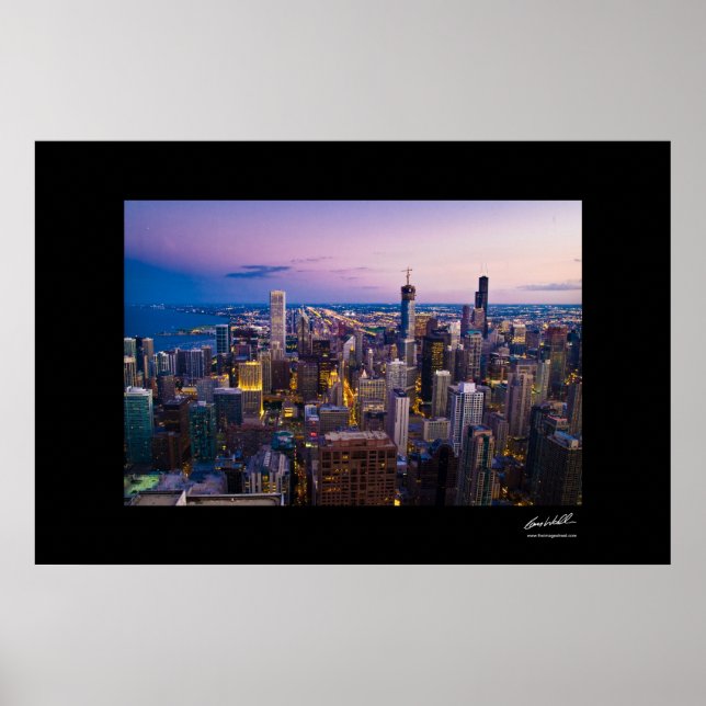 Poster Chicago Skyline (Devant)