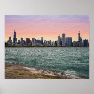 Poster Chicago Skyline