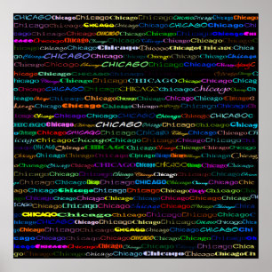 Poster Chicago Text Design I