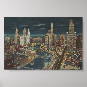 Poster Chicago vintage 1952