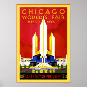Poster Chicago ~ Vintage Travel