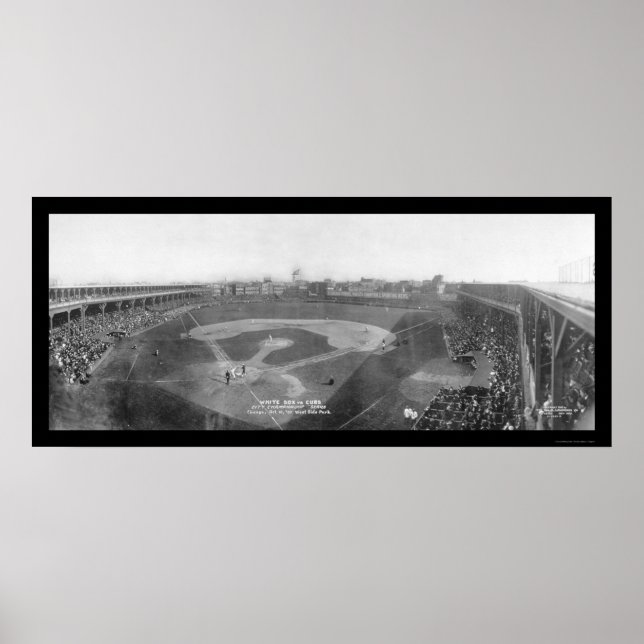Poster Chicago White Sox Cubs Photo 1909 (Devant)