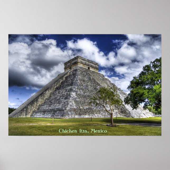 Poster Chichen Itza, Mexique (Devant)