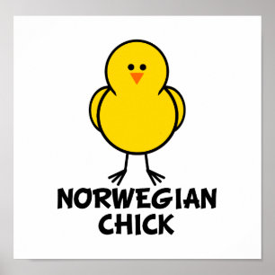 Poster Chick norvégien