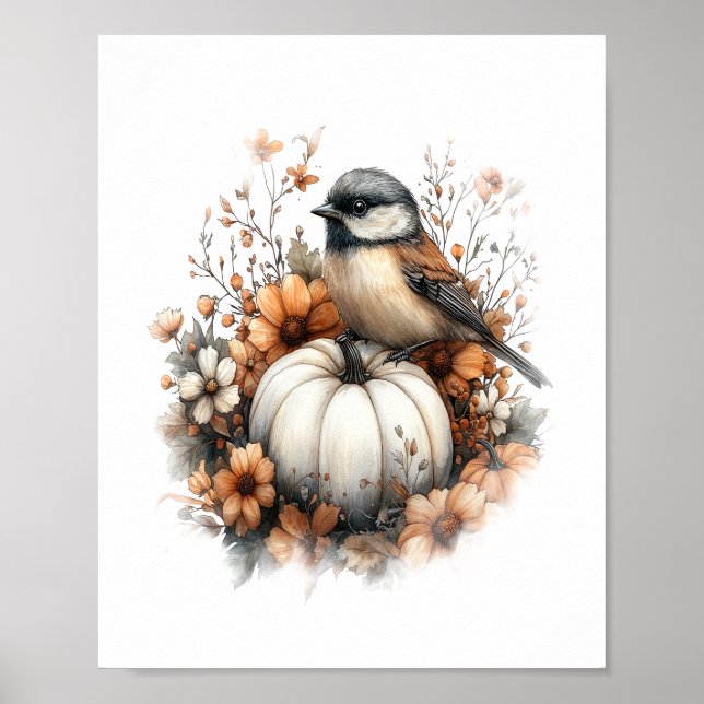 Poster Chickadee Shirt Pays Citrouille (Devant)