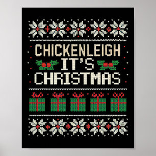 Poster Chickenleigh C'est Noël drôle Noël Noël 8