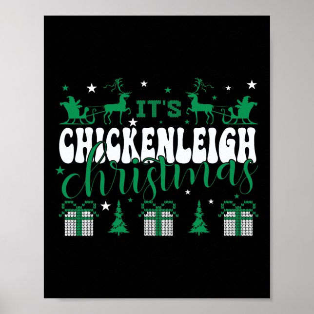 Poster Chickenleigh C'est Noël Tee Xmas Matching Fami (Devant)