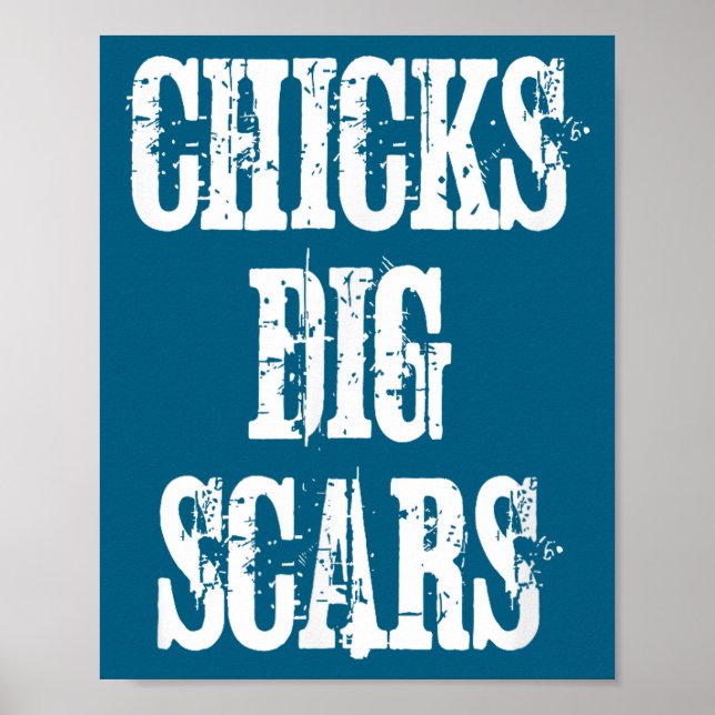 Poster Chicks Dig S Shirt Congenital Heart Defect Chd War (Devant)