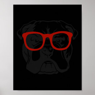 Poster Chien anglais Bulldog