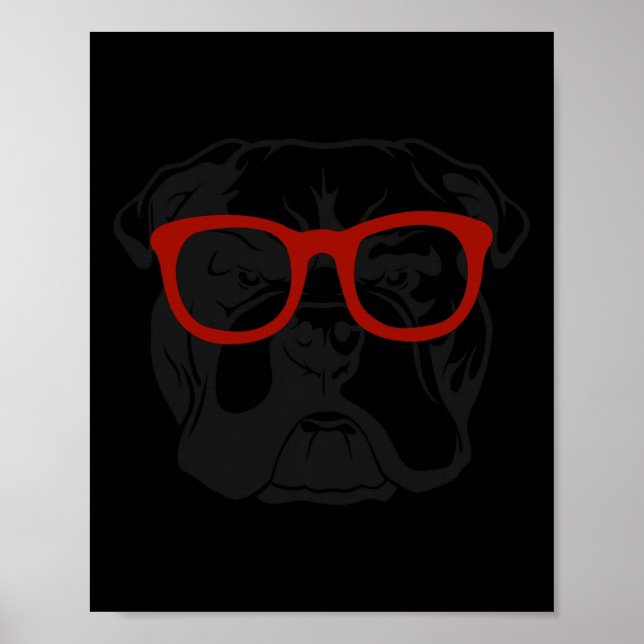 Poster Chien anglais Bulldog (Devant)