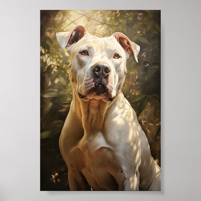 Poster Chien argentin / Dogo argentin (Devant)