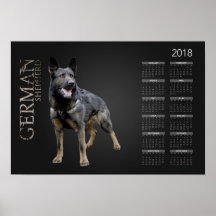 Chien berger allemand en service - Calendrier GSD 