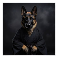 Chien berger allemand, karaté, kung fu, arts marti