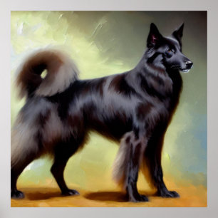 Poster Chien berger belge Groenendael
