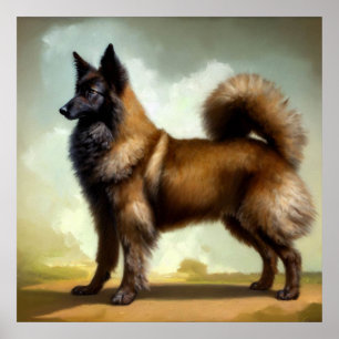 Poster Chien berger belge laekenois
