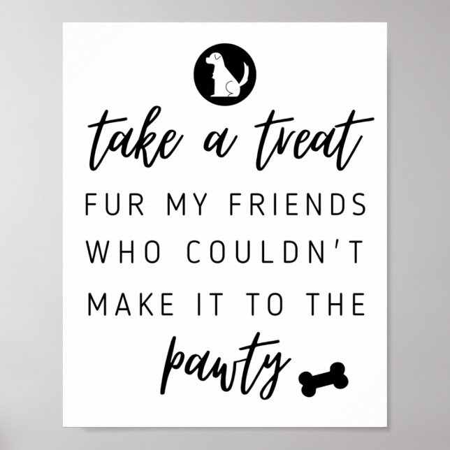 Poster Chien Biscuit | Traitement des chiens | Symbole de (Devant)