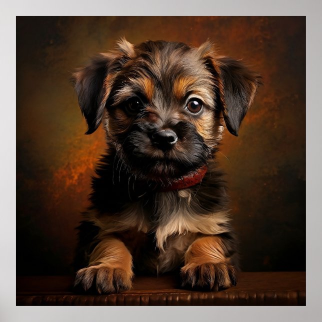 Poster Chien Border Terrier (Devant)