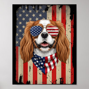 Poster Chien Cavalier King Charles 4 juillet