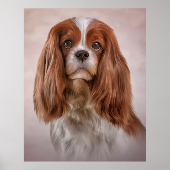 Poster Chien Cavalier King Charles Spaniel Jigsaw Puzzle (Devant)