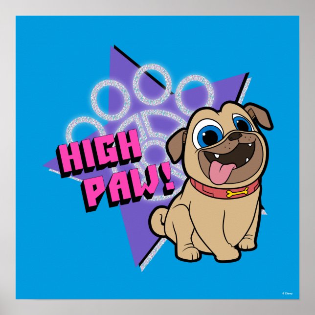 Poster Chien Chien Pal | Rolly - Paw haute (Devant)