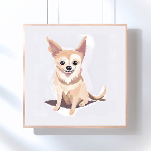 Poster Chien Chihuahua Chien Mignon Animal de Compagnie