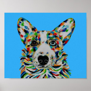 Poster Chien Corgi