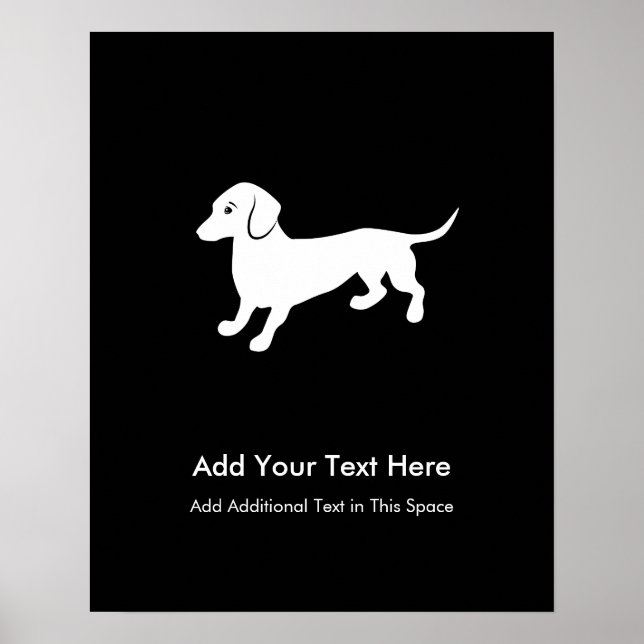 Poster Chien Dachshund (Devant)