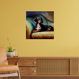 Poster Chien Dachshund