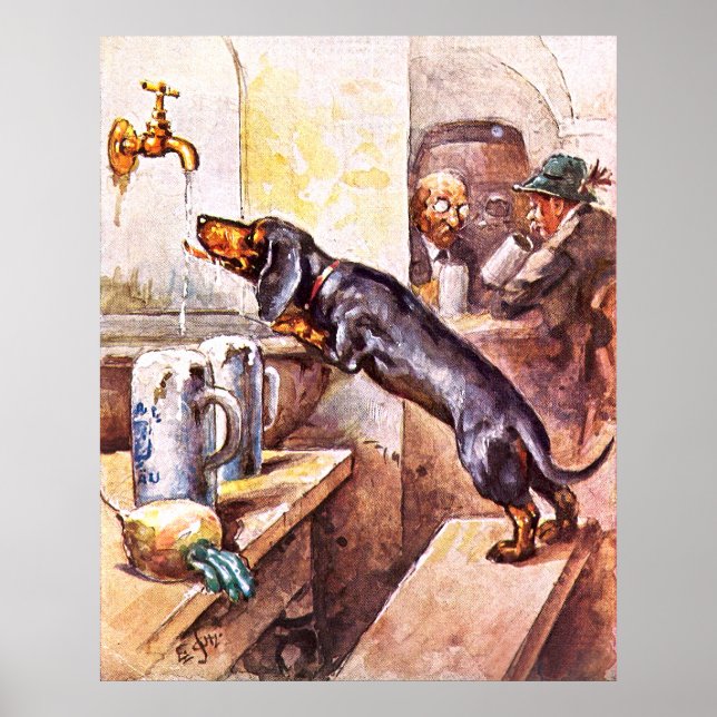 Poster Chien de Bavière (Devant)