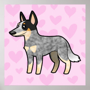 Poster Chien de bétail australien / Kelpie Love