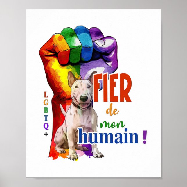 Poster Chien de Bullterrier miniature (Devant)