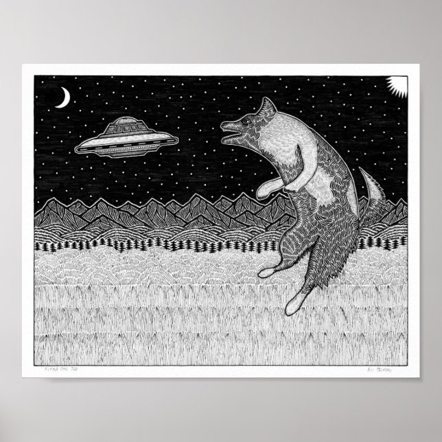 Poster Chien de disque volant (Devant)