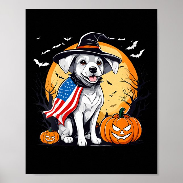 Poster Chien de Halloween pour femmes  (Devant)