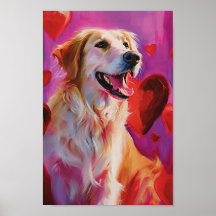Chien de la Journée des Valentines