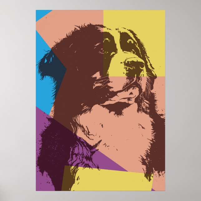 Poster Chien de montagne bernois (Devant)